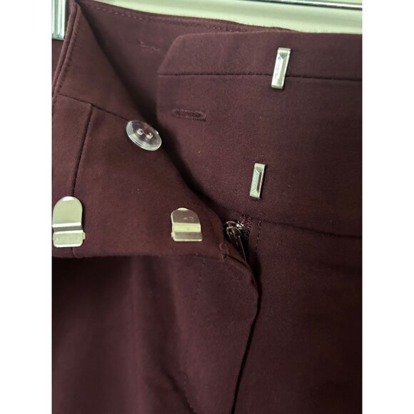 7th Avenue Design Studio New York Co Burgundy Stretch Pull on Pants size 12 - Picture 4 of 9